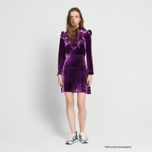 Sandro “Emily Velvet Mini Dress”